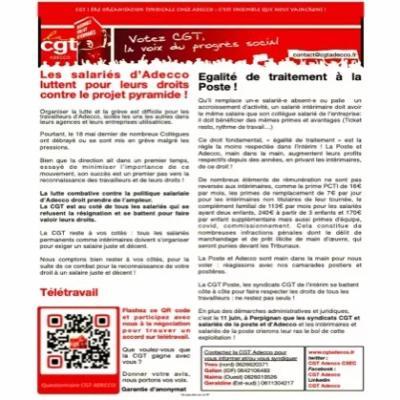 Les salariés d’Adecco luttent pour leurs droits !
