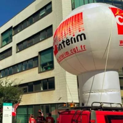 Action coup de poing au siège Adecco