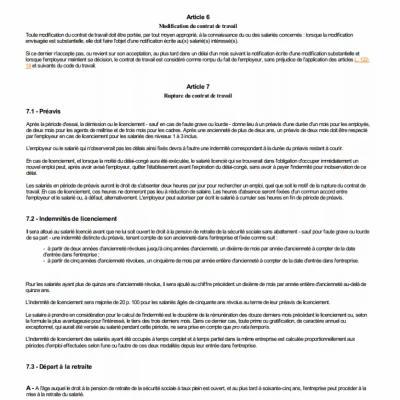 Convention collective permanents