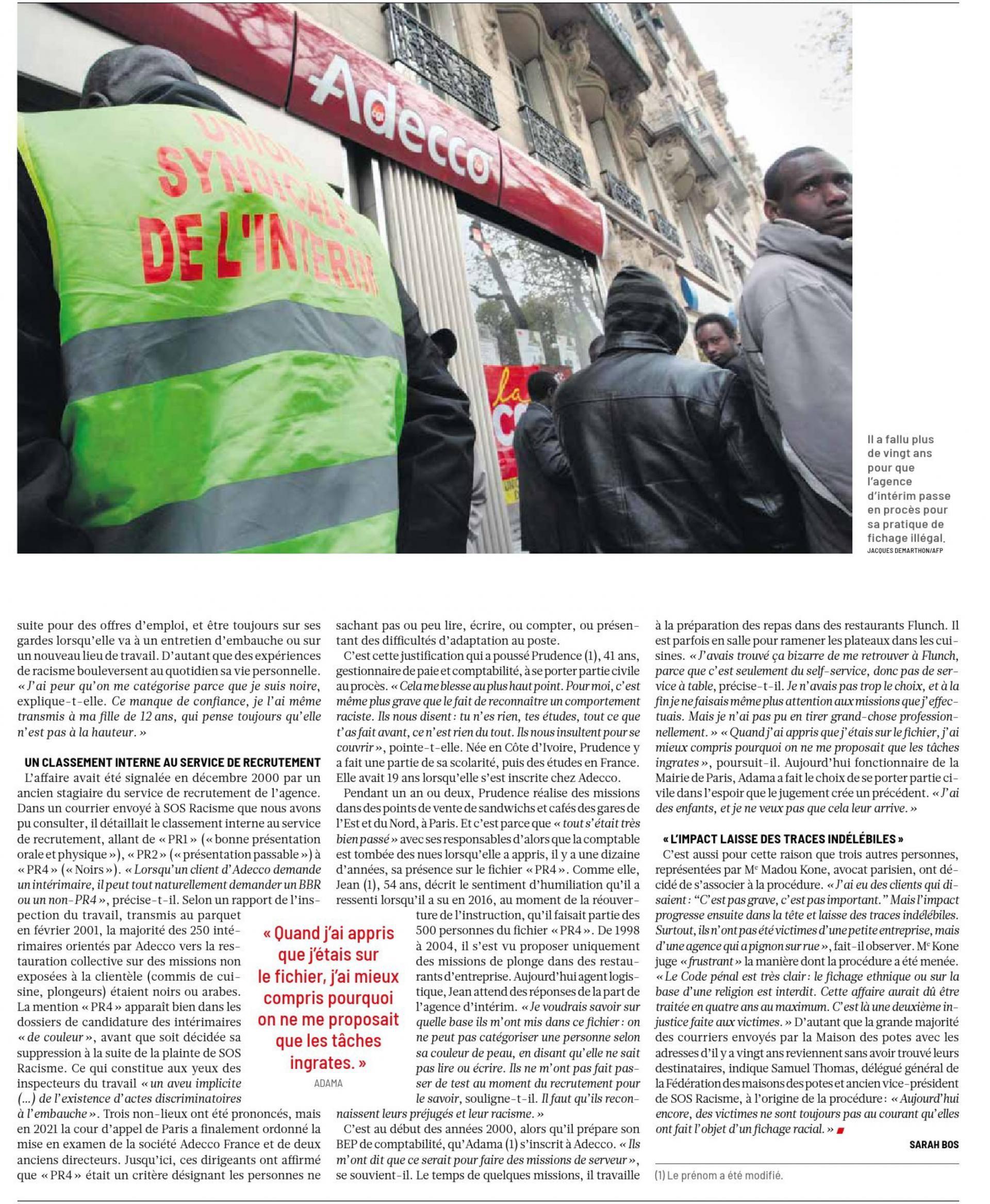 Procès contre Adecco pour Discrimination Raciale : 22 Ans d'Attente pour la Justice