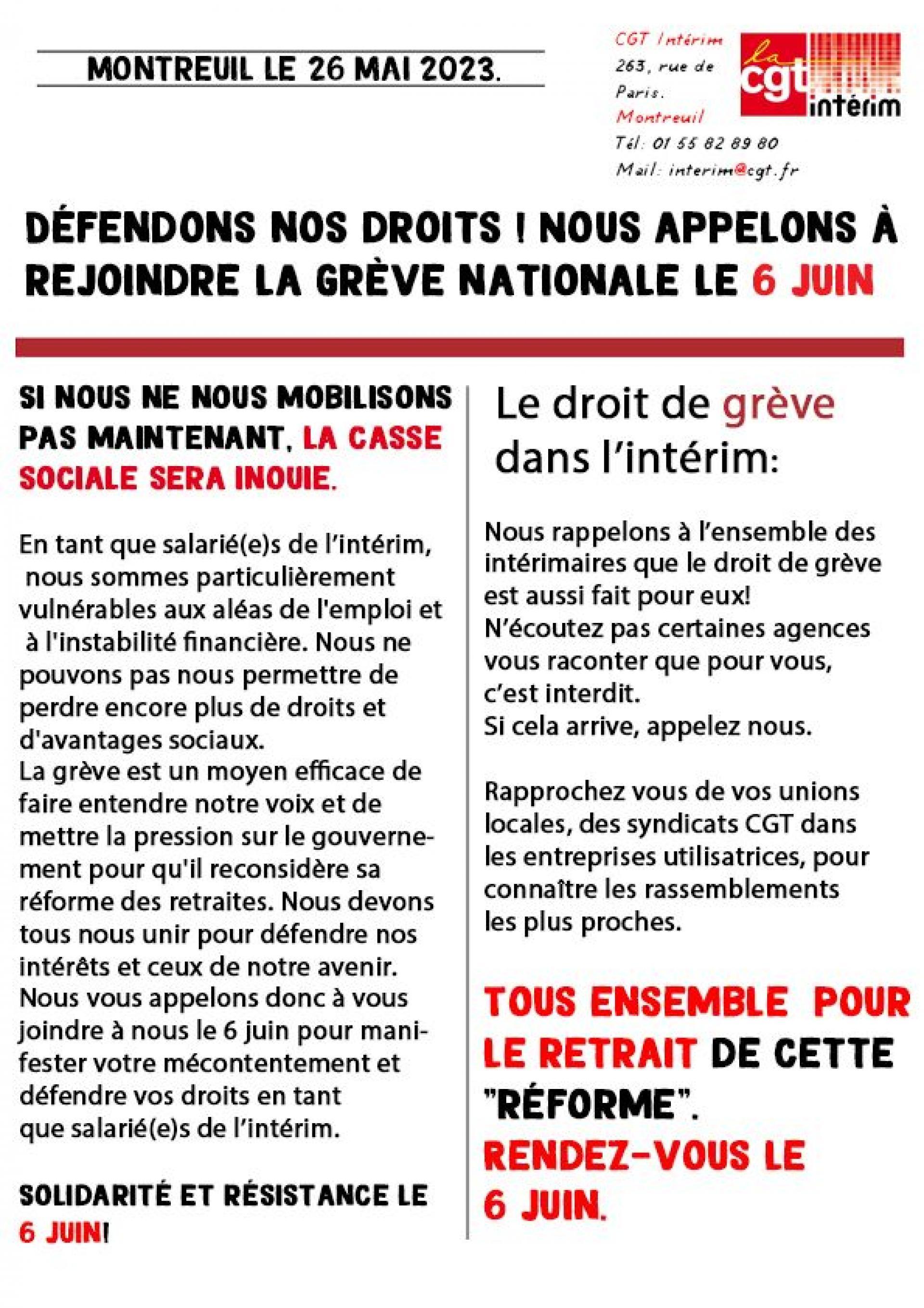 Défendons nos droits!